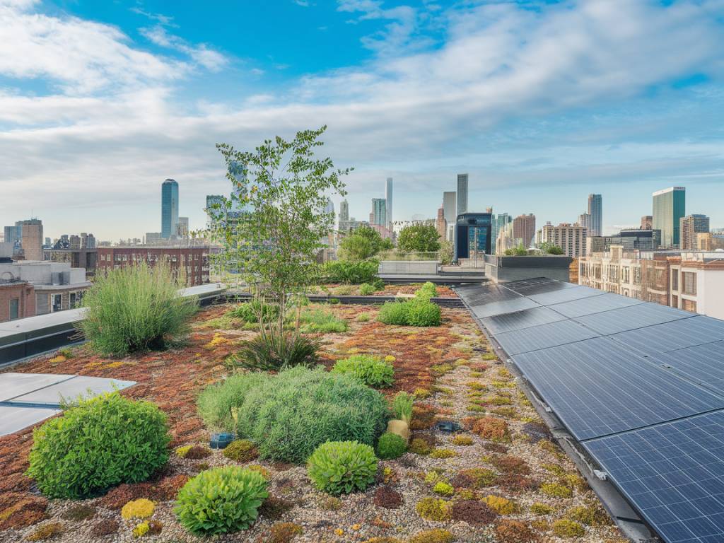 « Les toitures végétalisées et panneaux solaires : une alliance écologique et performante »