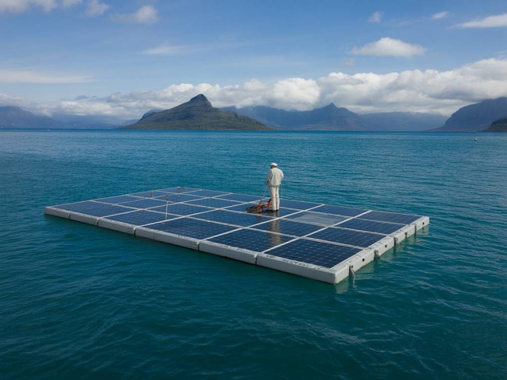 Panneaux solaires flottants : potentiels, défis et applications en zones aquatiques