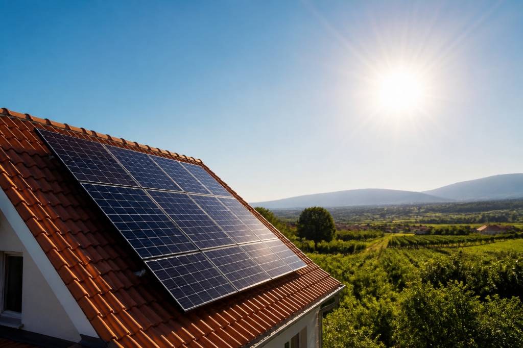 Angle du rayon du soleil en été et en hiver