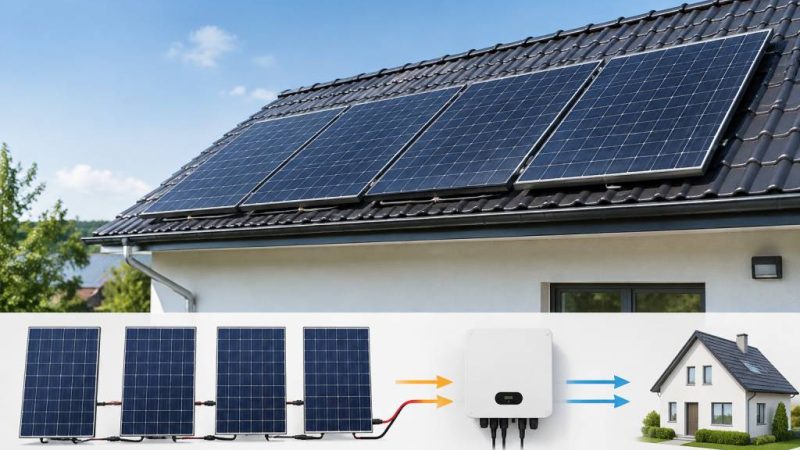 Comment fonctionne une string photovoltaïque ?