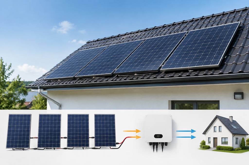 Comment fonctionne une string photovoltaïque ?