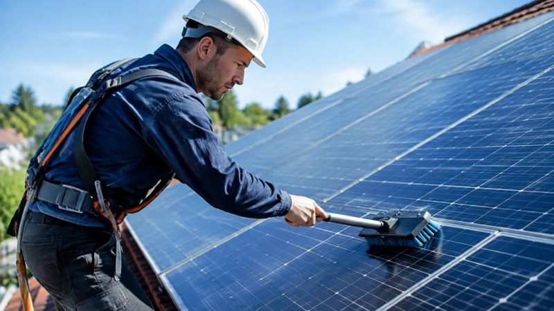 Maintenance panneaux photovoltaïques : conseils et fréquence pour préserver leur rendement
