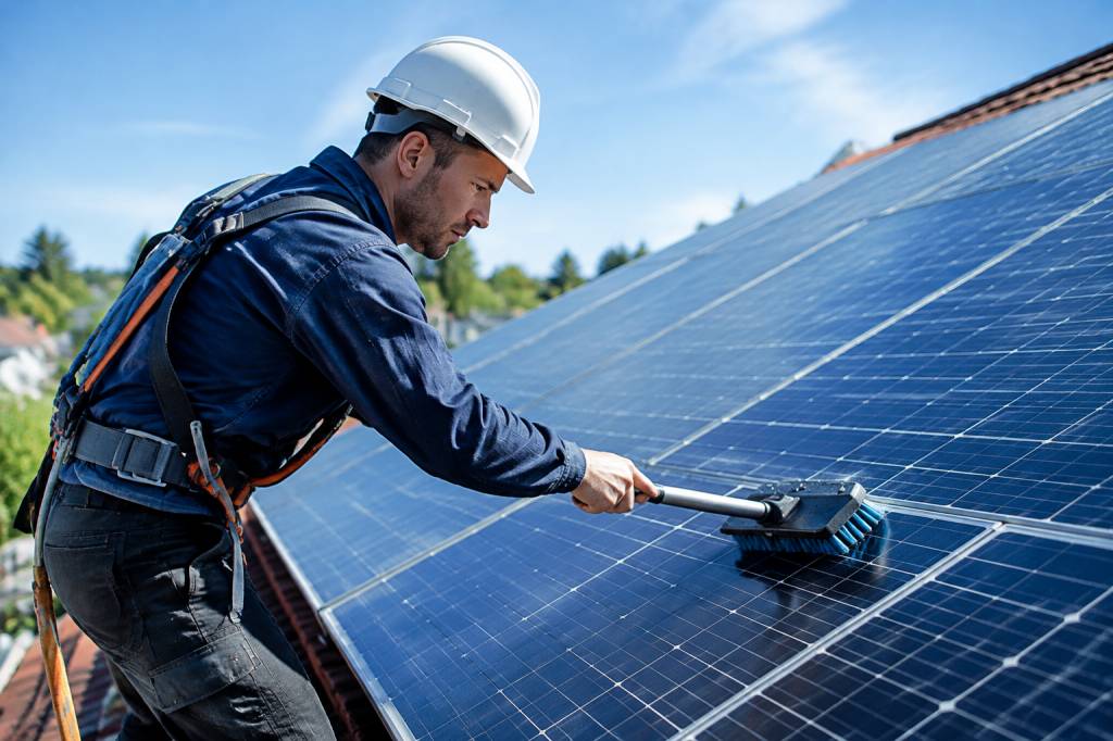 Maintenance panneaux photovoltaïques : conseils et fréquence pour préserver leur rendement
